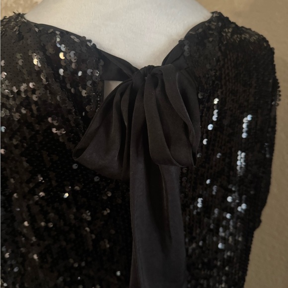 Nine West Black Sequin Shirt Mini Dress - Picture 4 of 5